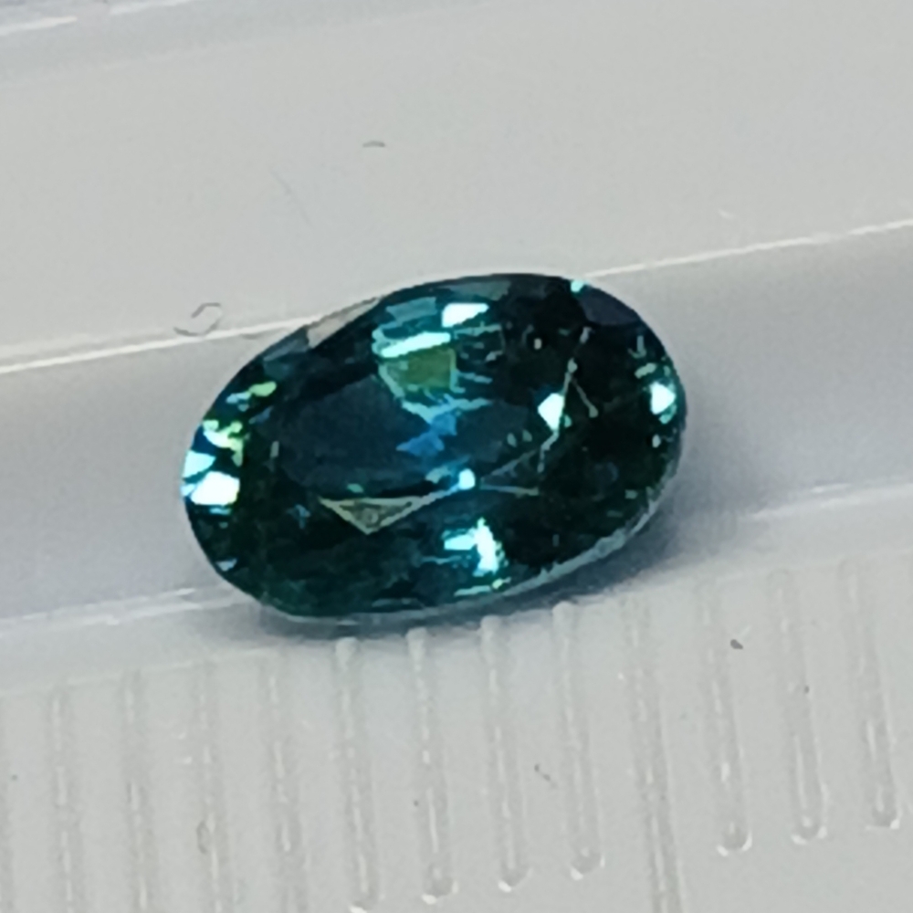 Stunning Teal Blue Zircon Oval Gemstone 7x5mm